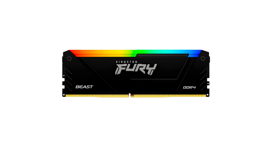 Memoria RAM DDR4 DIMM 16GB Kingston Fury Beast RGB Disipador