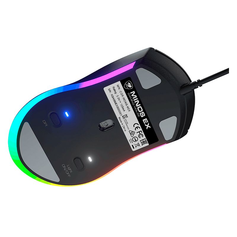 Mouse Gaming Alámbrico Óptico Cougar Minos EX 6400DPI 6 Botones