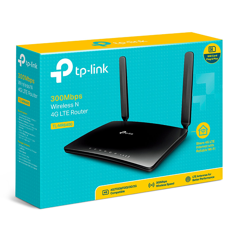 Router TP-LINK TL-MR6400 Wi-Fi 5 4G LTE 300Mbps