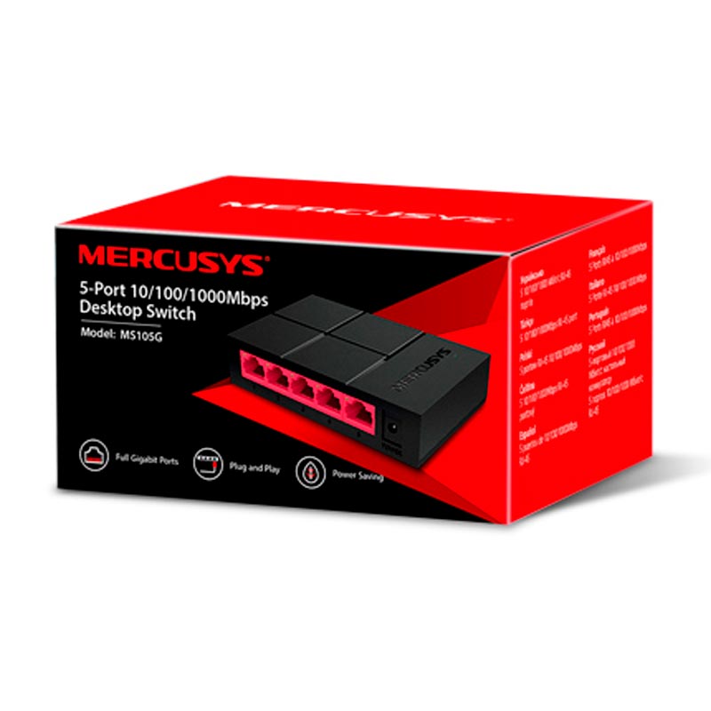 Switch Mercusys MS105 5-Puertos 10/100Mbps