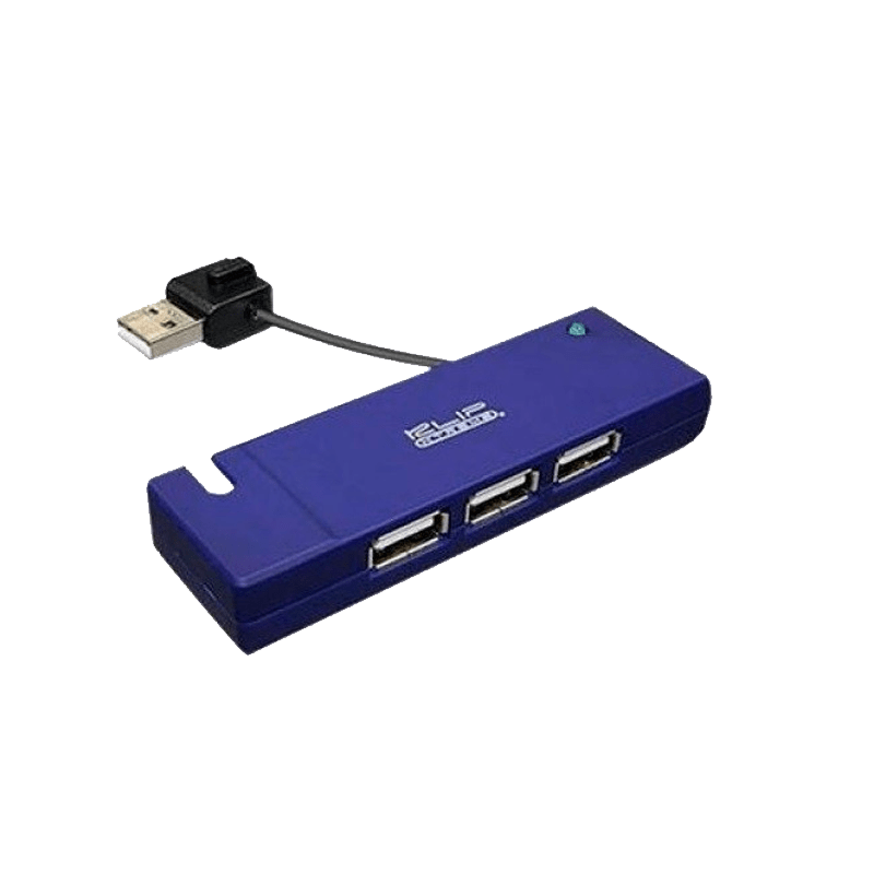 Hub Klip Xtreme de 4 Puertos USB 2.0 azul