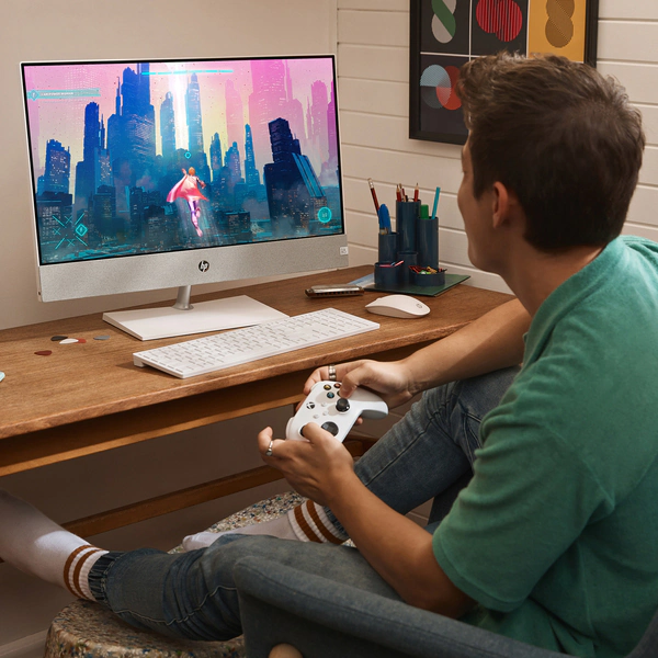 Computadora HP All-in-one Pavilion 27-ca0005la 27" Ryzen 7 5700U 16GB RAM  512GB SSD 1TB HDD W11 Home | Imeqmo.com