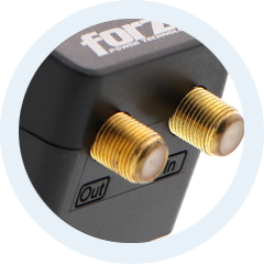 Regulador de voltaje Forza RJ45 1 salida - 110V  FVP-1201N