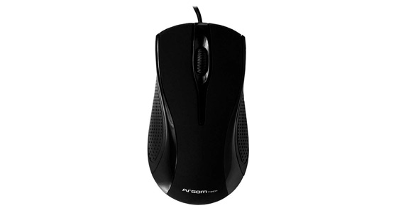 Mouse Alámbrico Argom Maxi Óptico 800DPI Negro