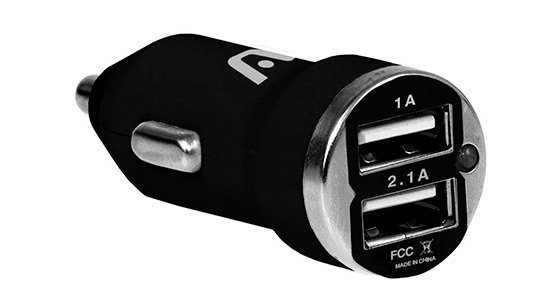 Cargador ARGOM PARA CARRO DUAL USB 2.1/ ARG-AC-0102BK/ (400206