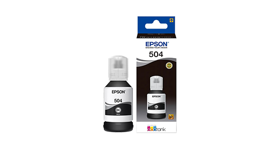 Botella de Tinta Epson T504 Negra 127ml | Imeqmo.com