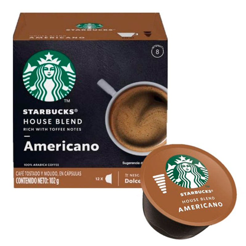 Cápsulas Starbucks House Blend para Nescafé Dolce Gusto