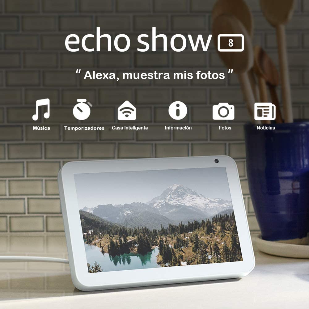 Pantalla Inteligente Amazon Echo Show 8 Charcoal con Alexa
