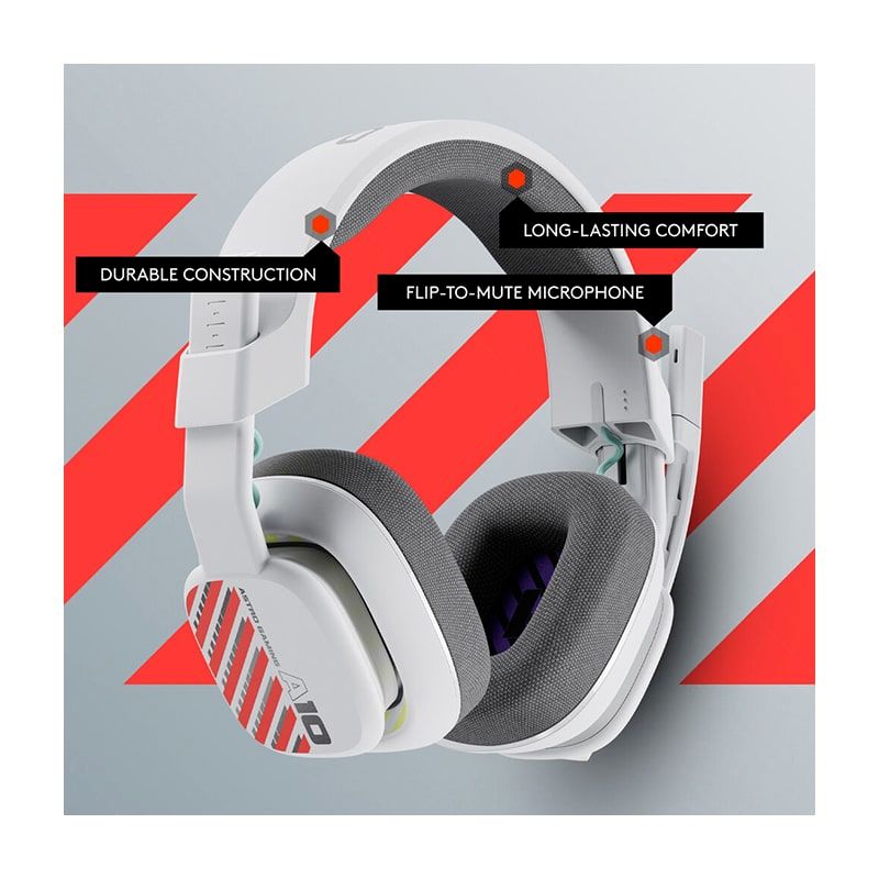 Audifonos tipo Headset ASTRO Gaming A10 Gen 2 3.5mm con Micrófono Blanco