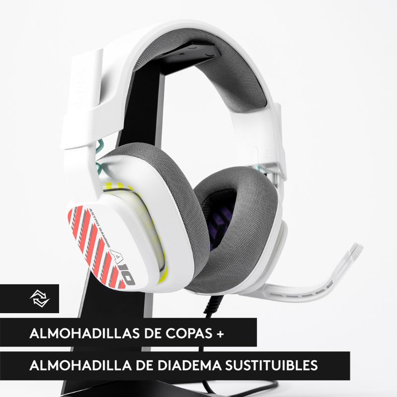 Audifonos tipo Headset ASTRO Gaming A10 Gen 2 3.5mm con Micrófono Blanco