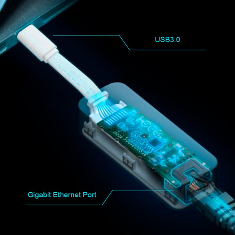 Adaptador de Red USB a Ethernet TP-Link UE300 1000Mbps