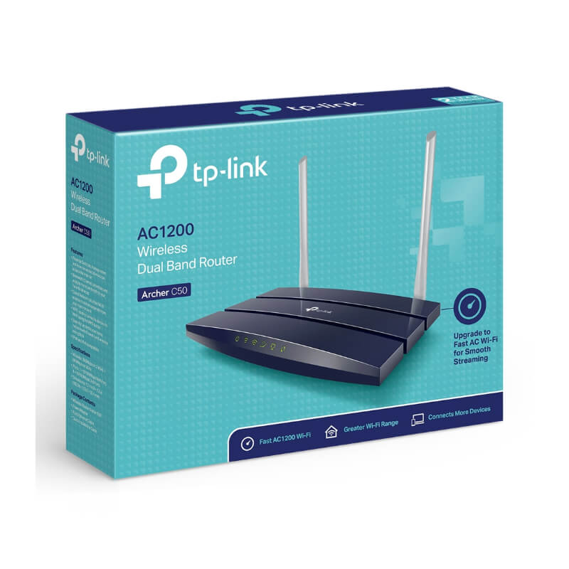 Router TP-Link Archer C50 AC1200 Doble Banda 867Mbps