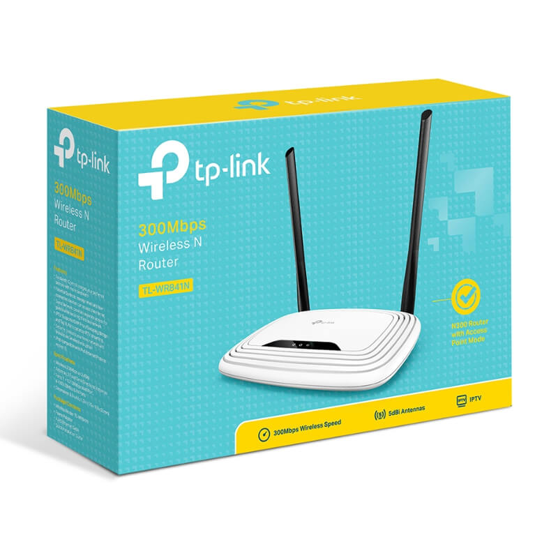 Router TP-Link TL-WR841N 300Mbps 4 Puertos 2.4 Ghz Doble Antena