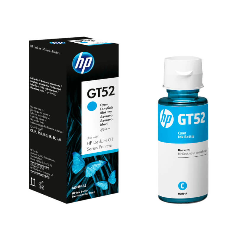 Botella de Tinta HP GT52 Cian 70ml