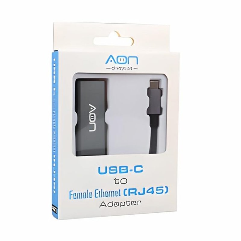 Adaptador AON USB-C a RJ45 10/100/1000 Mbps