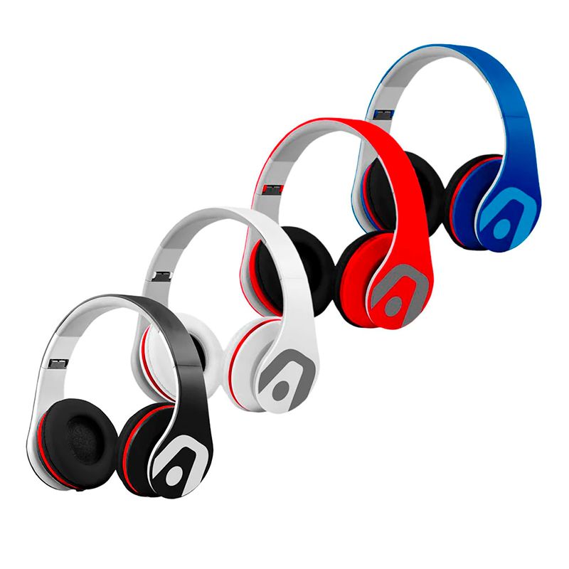 Audifonos Argom 3.5mm tipo Headset Ultimate Sound DJ PRO Rojo