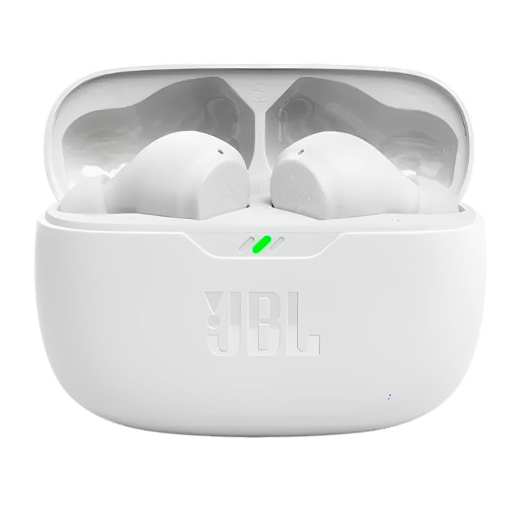 Audífonos Bluetooth JBL Vibe Beam in-ear con Micrófono Blanco