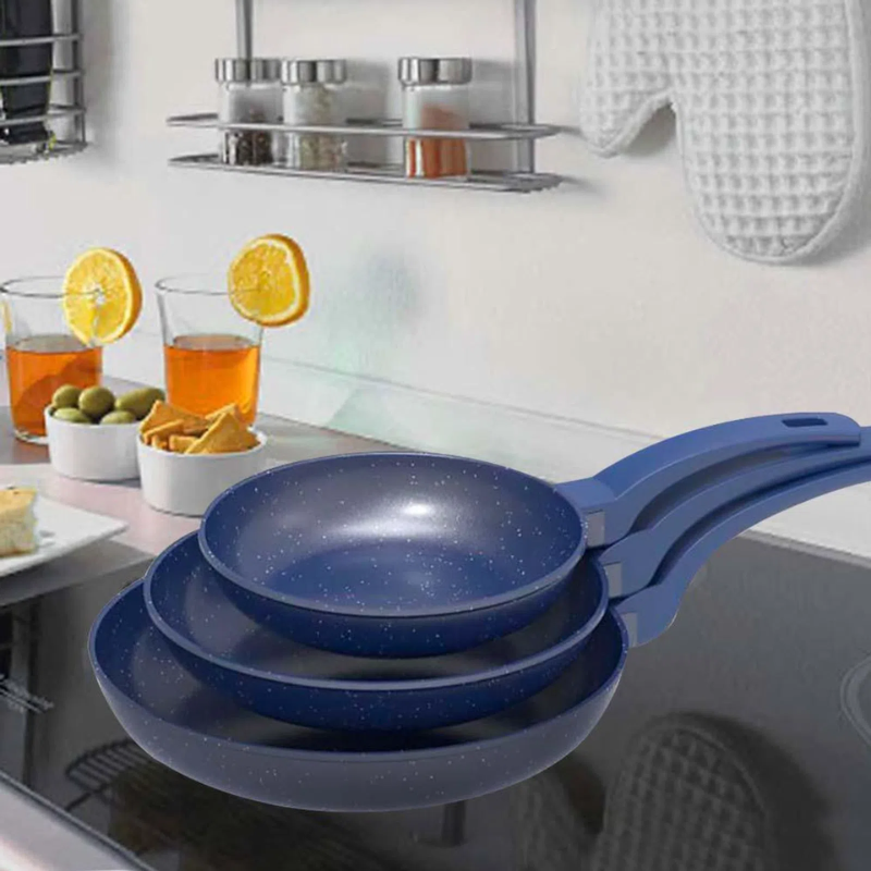 Juego de Sartenes Picca 3 Piezas Da Vinci Azul