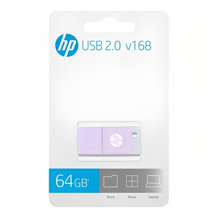 Memoria USB HP v168 64GB 2.0 Flash Drives Rosado