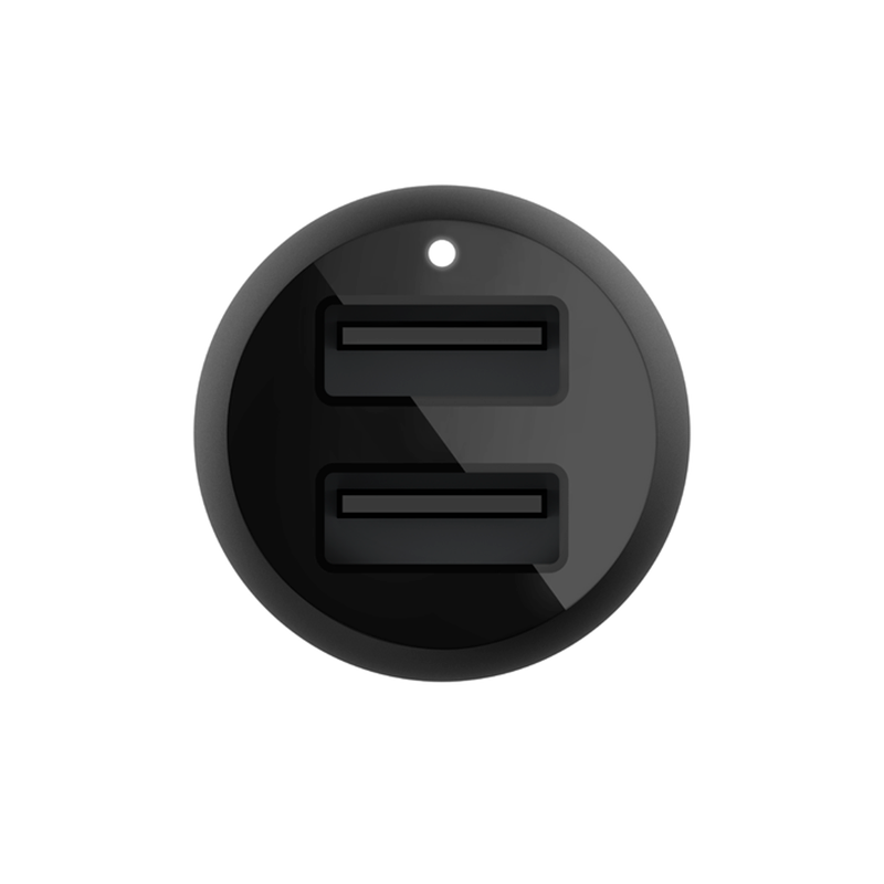 Cargador Para Carro Belkin BoostCharge Dual USB-A 24W Negro
