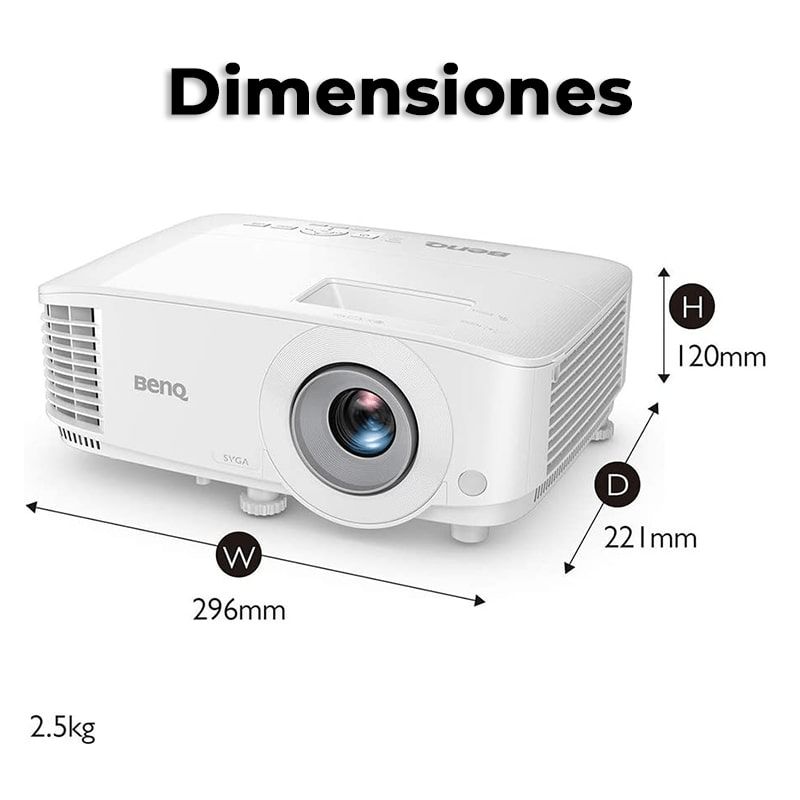 Proyector BenQ MS560 DLP 4000 Lúmenes SVGA 800x600 HDMI VGA