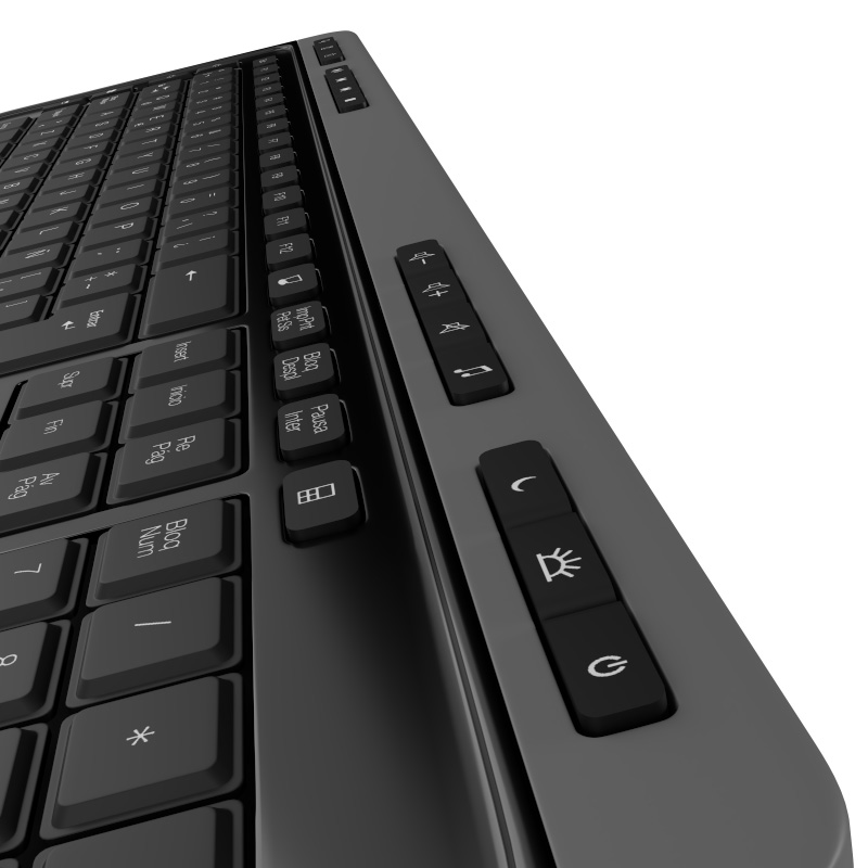 Teclado y Mouse inalámbrico Klip Xtreme Magnifik USB Negro/Gris Español