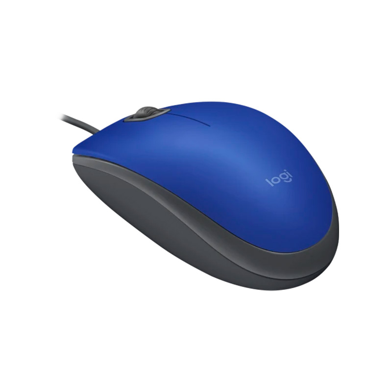 Mouse Alámbrico Logitech M110 Silent Azul