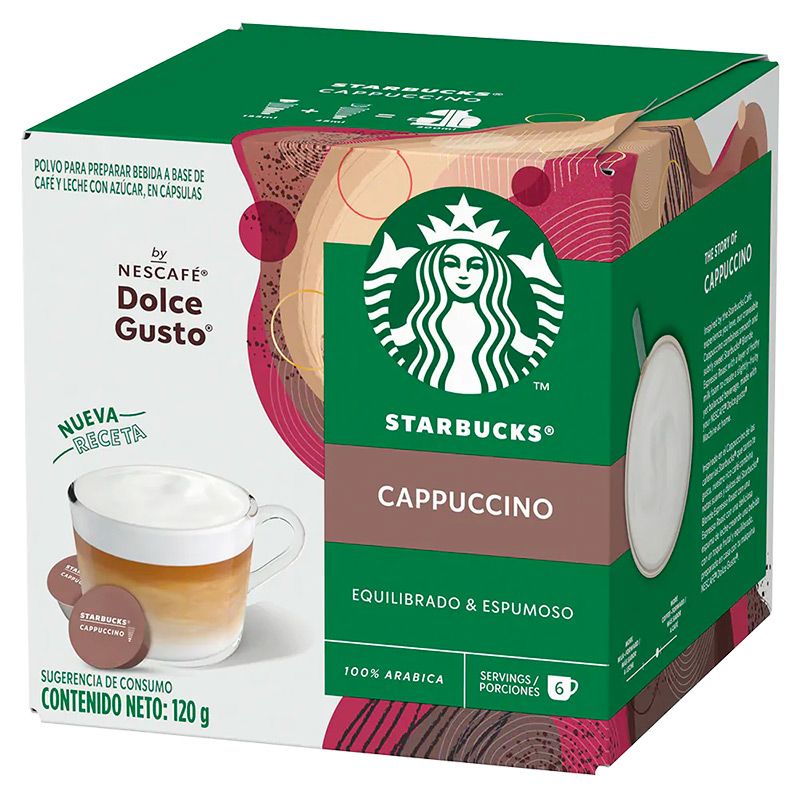 Cápsulas Starbucks Cappuccino para Nescafé Dolce Gusto