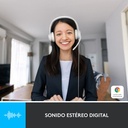 Audifonos tipo Headset Logitech H390 USB con Micrófono Blanco