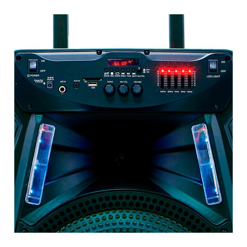 Bocina Dolphin SPX-17RBT Trolley Bluetooth con Micrófono 80 RMS Negro