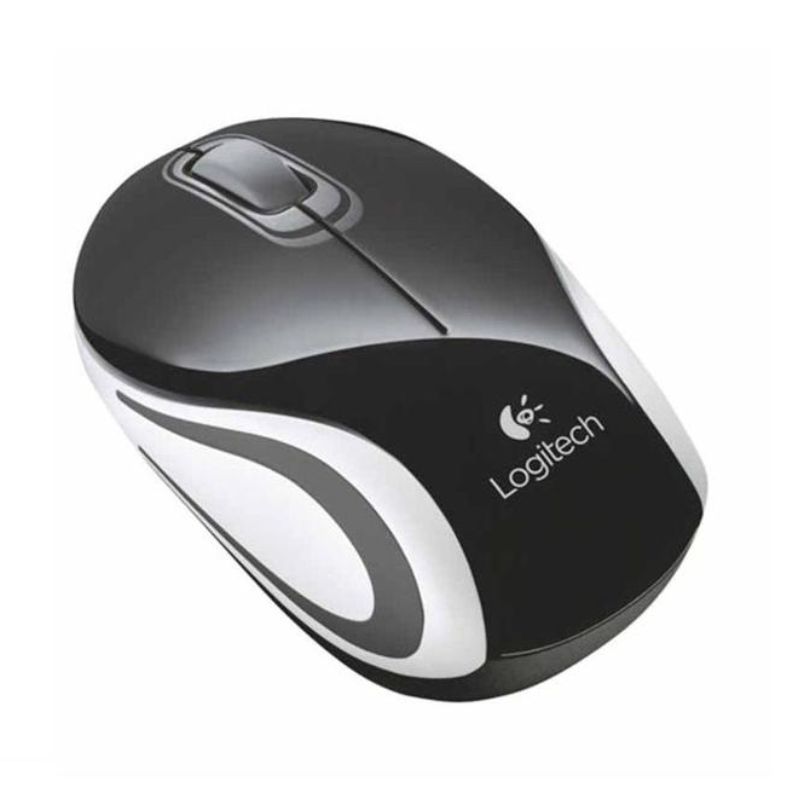 Mouse Inalámbrico Óptico Logitech Mini M187 1000 DPI Negro