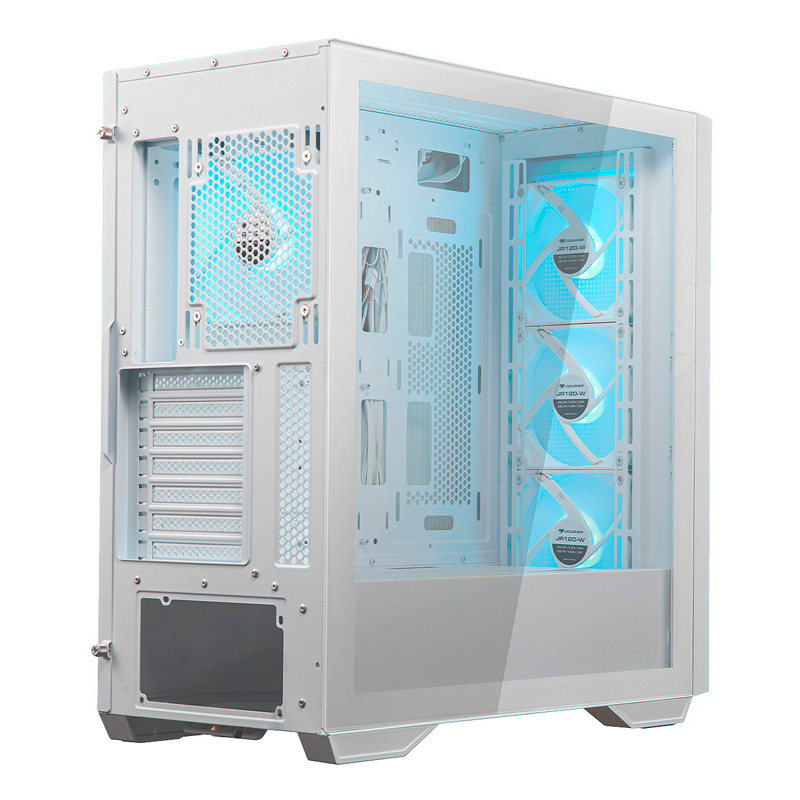 Case Gaming Cougar Uniface RGB Media Torre Vidrio Templado ATX Blanco (Sin Fuente)