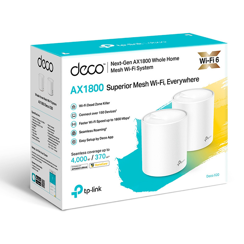 Sistema Mesh Wi-Fi Tp-link Deco X20 AX1800 Doble Banda 2 Pack