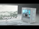 Case Gaming Cougar Uniface RGB Media Torre Vidrio Templado ATX Blanco (Sin Fuente)
