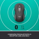 Mouse Inalámbrico Logitech M650L 4000DPI Grafito