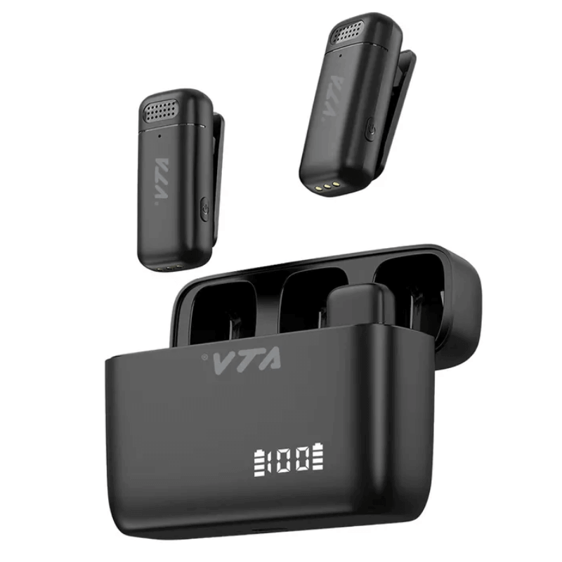 Micrófono VTA+ Inalámbrico con Gancho de Sujeción Negro