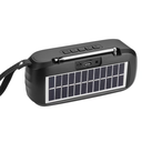 Bocina Bluetooth VTA+ Recargable Solar + Linterna 12W Negro