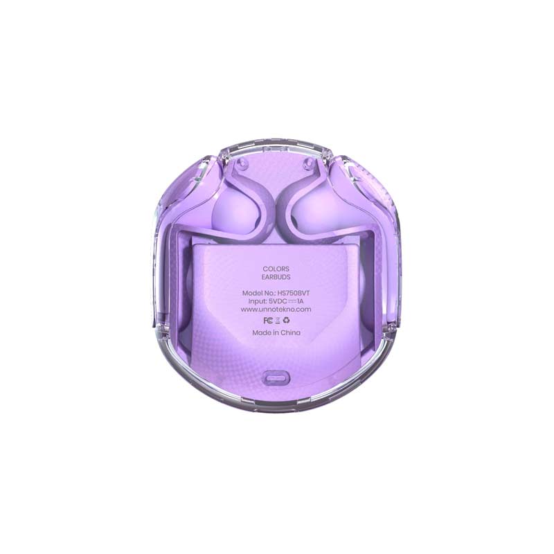 Audifonos UnnoTekno Colores TWS Morado