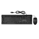 Teclado y Mouse Alámbrico UnnoTekno Klass USB Negro Español
