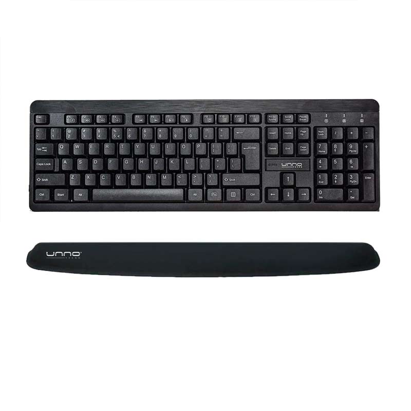 Almohadilla de Reposamuñecas UnnoTekno Gel Antideslizante Negro