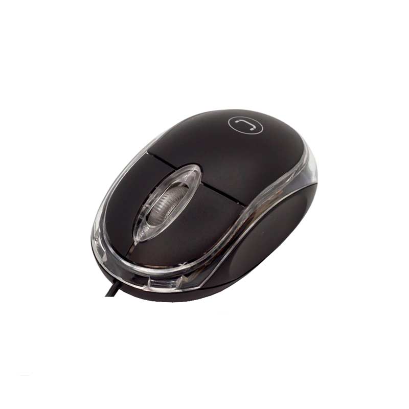 Mouse Alambrico UnnoTekno Trans 800DPI Negro