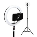 Aro de luz UnnoTekno de 10" LED con trípode