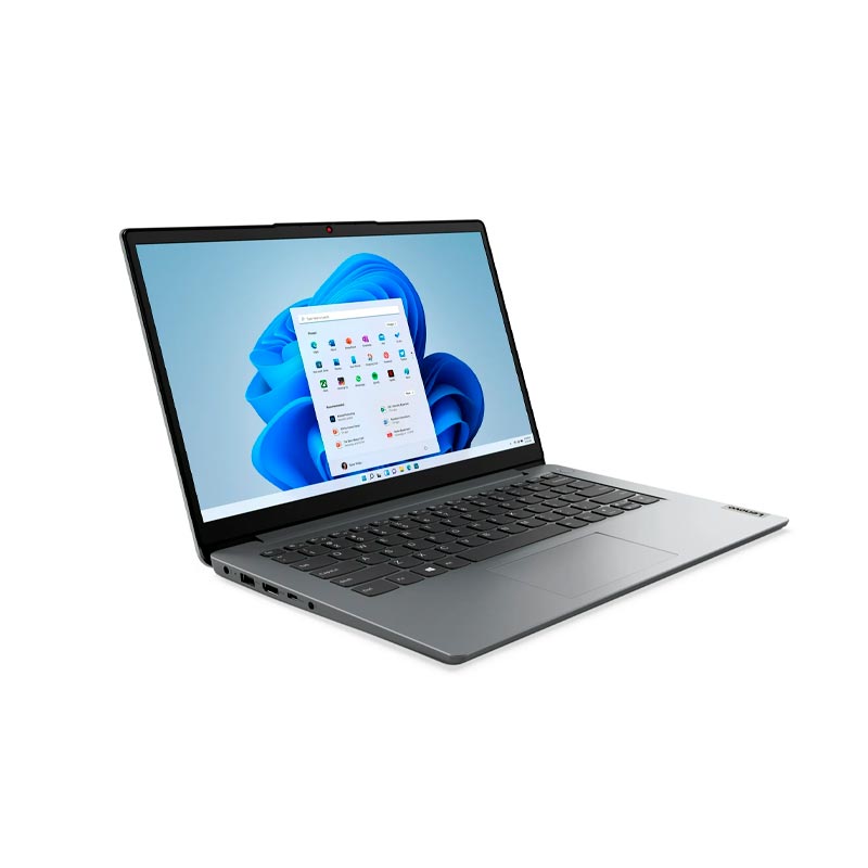 Laptop Lenovo IdeaPad 1I 14" Celeron N4500 4GB RAM 128GB eMMC Gris W11 Home Teclado Inglés