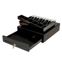 Cash Drawer AON CDK-34 para Billetes y Monedas Negro