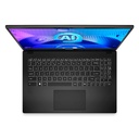 Laptop MSI MODERN 15.6" Intel Core Ultra 9 185H 64GB RAM 1TB SSD Negro W11 Pro Teclado Inglés