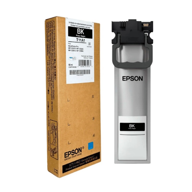 Bolsa de Tinta Epson WorkForce WF C5310/5390, C5810/5890 Negro STD 69ml