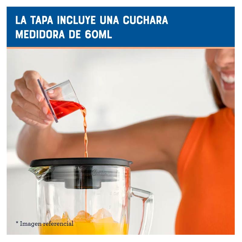 Licuadora Oster Clásica Reversible 1 Velocidad Jarra de Vidrio 1.5L 1000W