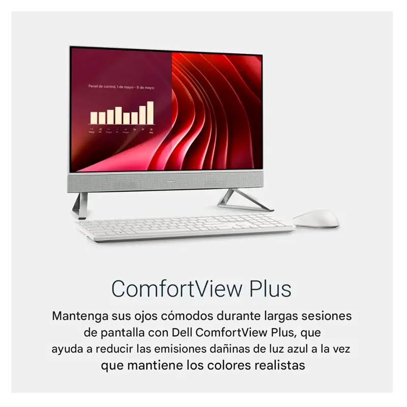 Computadora AIO Dell Inspiron 5352 24" Core 5 120U 16GB RAM 512GB SSD W11 Home Teclado Ingles
