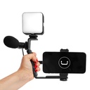 Kit de Vlogging Unno Tekno Influencer Pro+ con Micrófono, Luz LED y Trípode