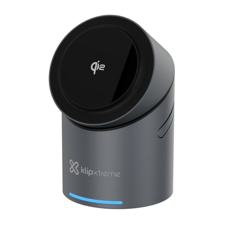 Estación de Carga Inalámbrica Klip Xtreme 3-en-1 Qi2 Magnética 15W Plegable